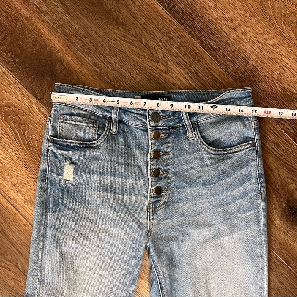 Kut From The Kloth Women’s Jeans Size 6 Button Fly Ankle High Rise Cropped - Picture 9 of 15